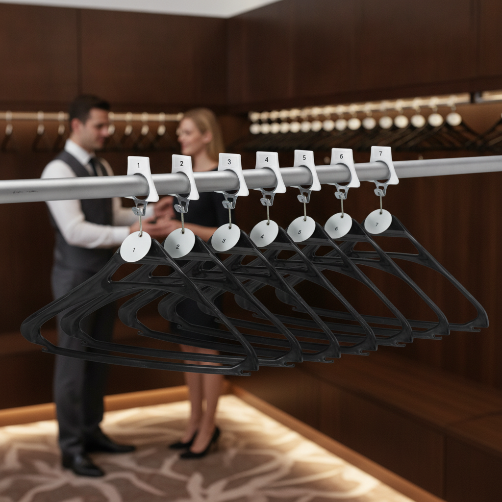 Polypropylene Numbered Cloakroom Hangers for Attended Cloakrooms (Pack of 100)