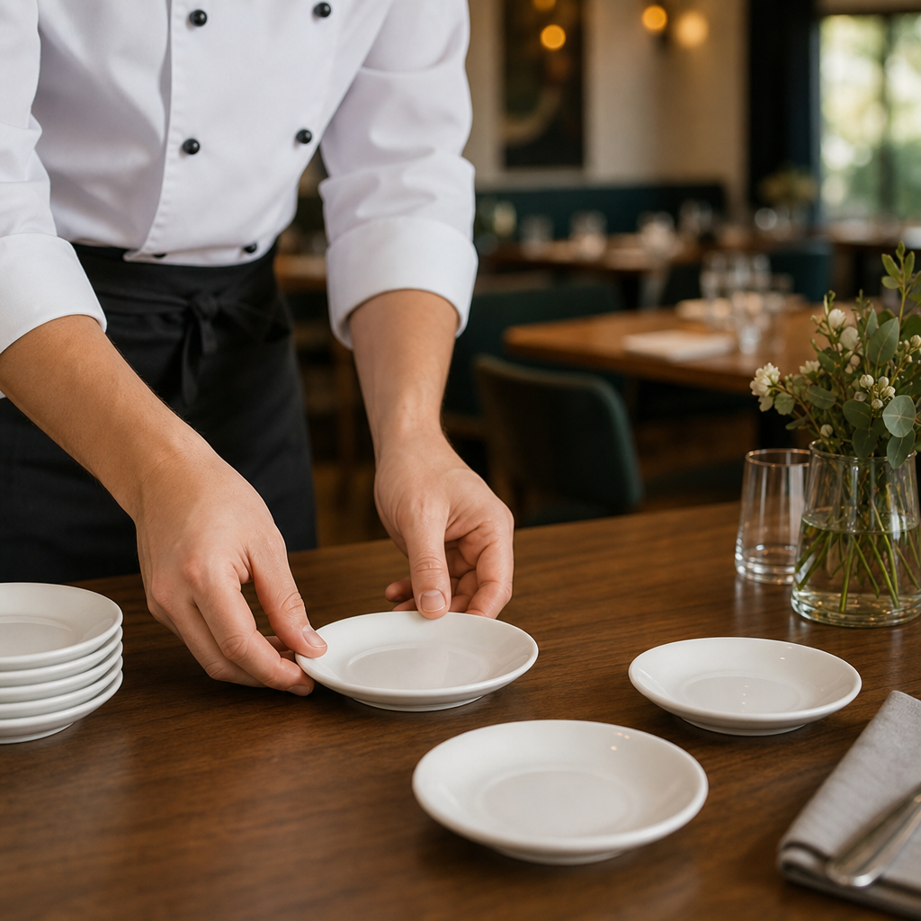 Small Saucers 140mm Porcelain for Cafés & Restaurants (Pack of 24)