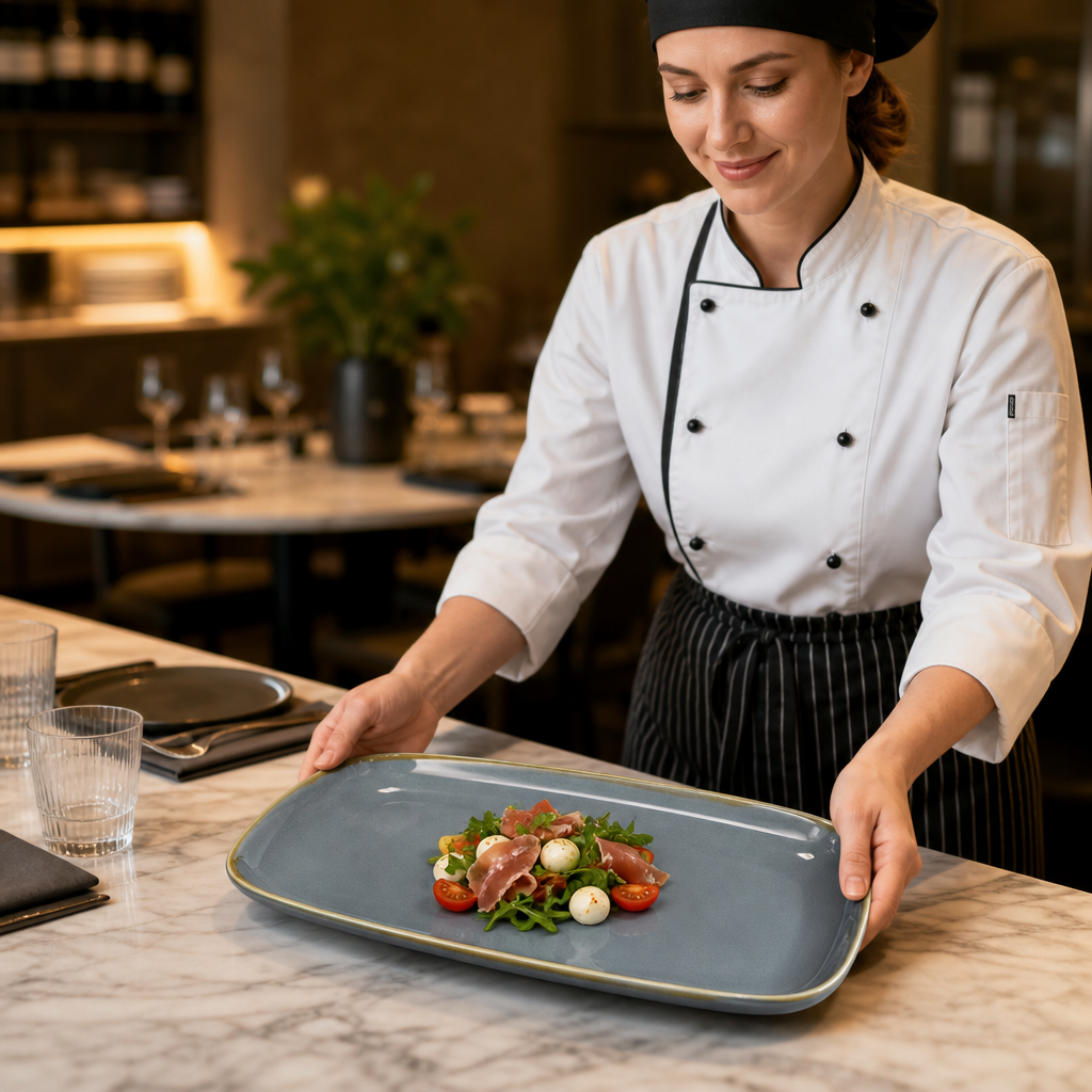 Sharing Platter 335mm Porcelain for Dining Tables (Pack of 4)