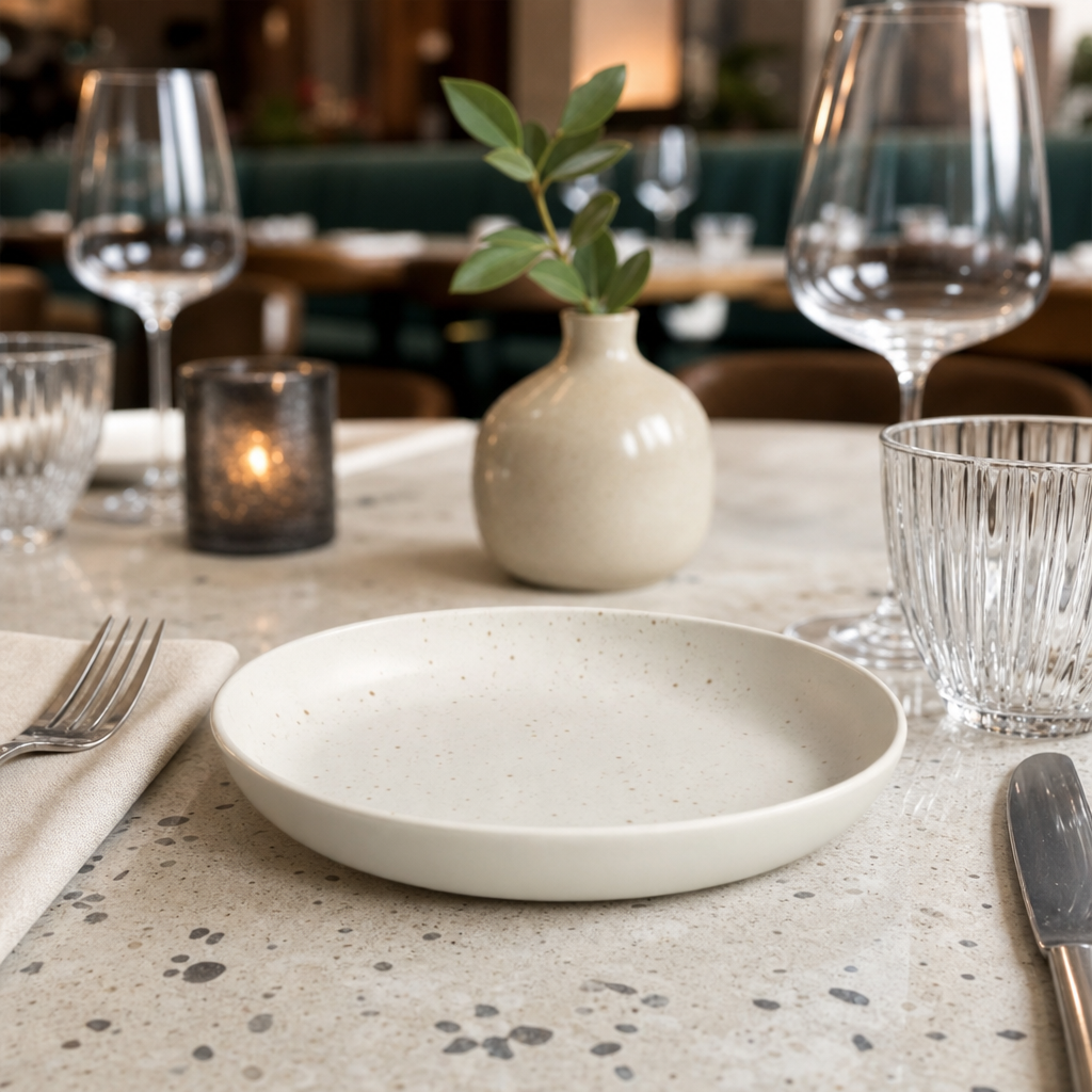 Coupe Plates 165mm Ceramic for Stylish Table Settings (Pack of 12)
