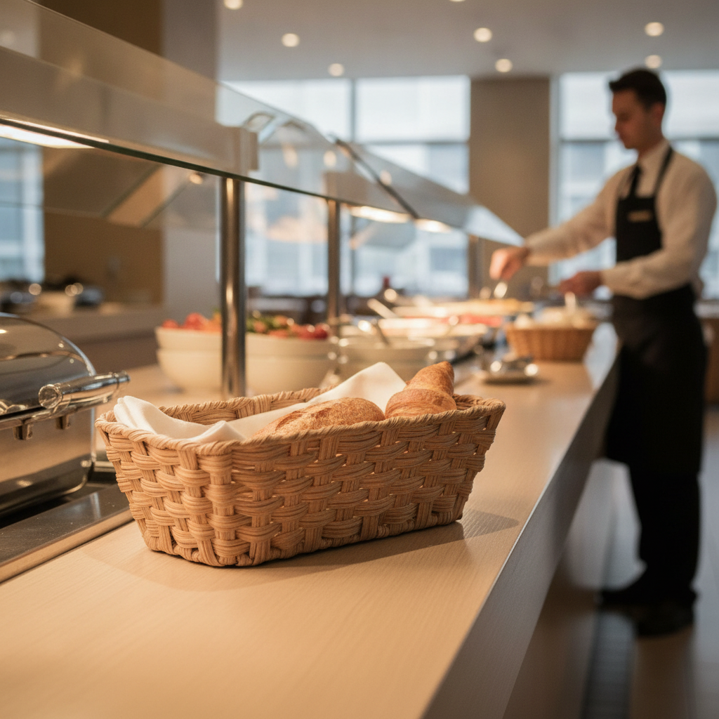 Polypropylene Brown GN 1/4 Basket for Buffet Displays