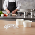 Clear PET Lids for 400ml & 500ml Bowls for Takeaway Food (Pack of 50)