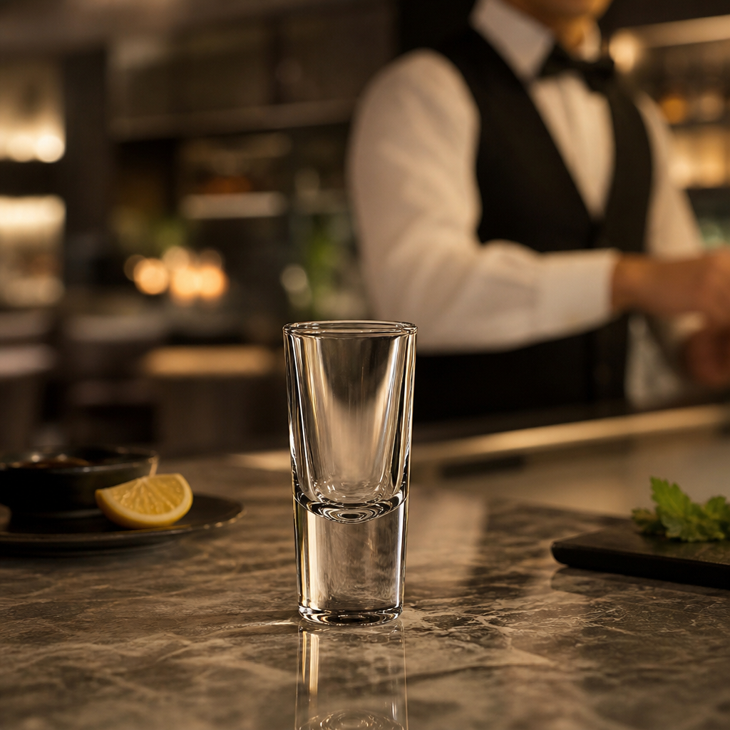 Glass Shooter Shot Glasses 25ml for Bars & Pubs (Pack of 100)