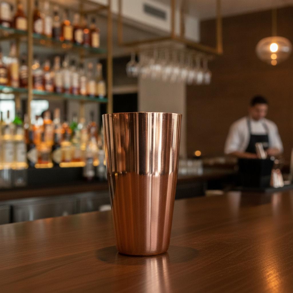 Stainless Steel Polished Copper Boston Can 28oz for Mixology