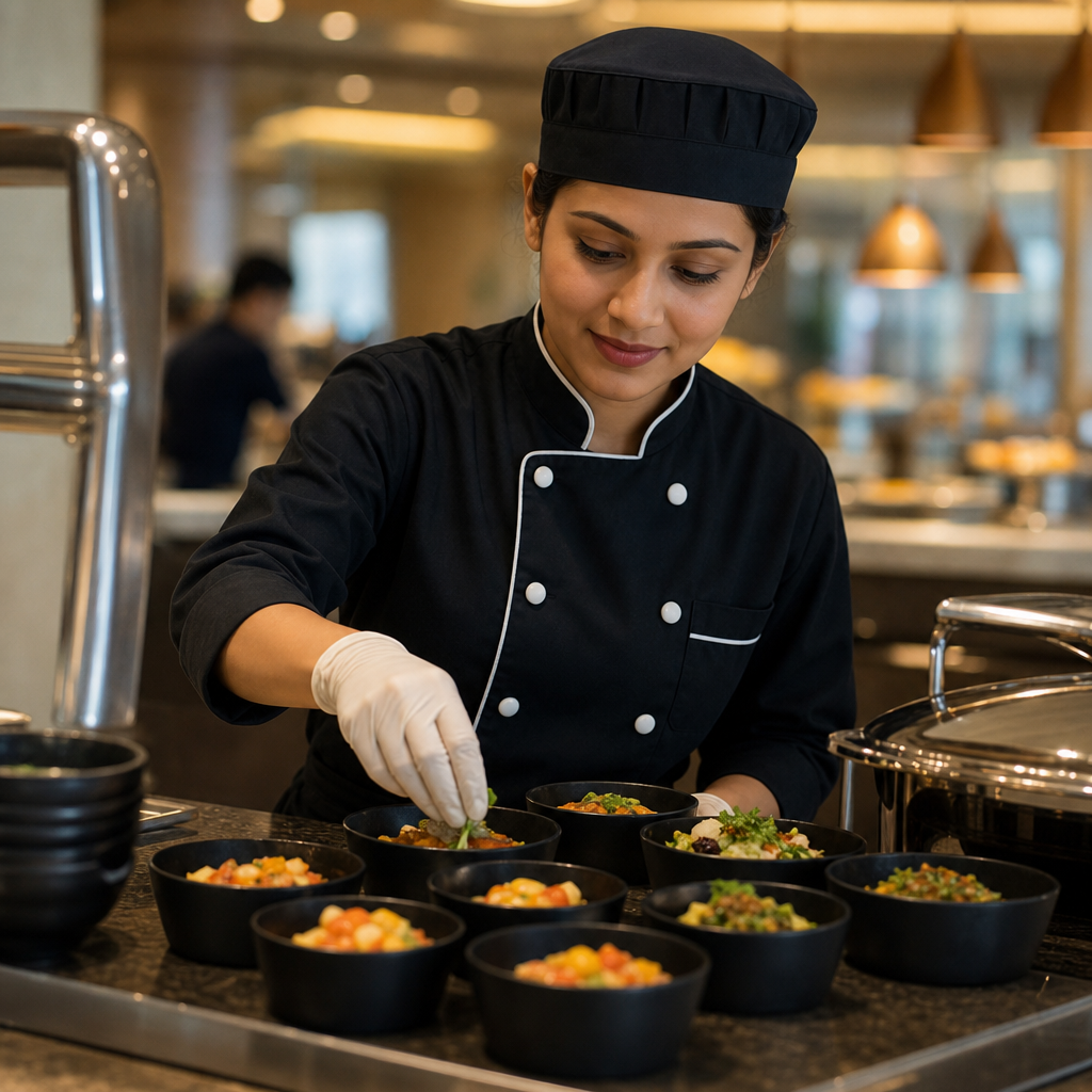 Round Bowls 127mm Black Melamine for Buffet Presentation (Pack of 12)