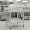 430 Stainless Steel Prep Table 600mm for Kitchen Use
