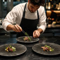 Coupe Plates 165mm Black Vitrified Ceramic for Creative Dining (Pack of 12)