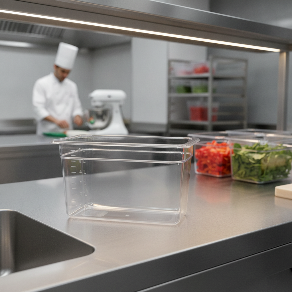 Polycarbonate Gastronorm Container 200mm for Professional Kitchens