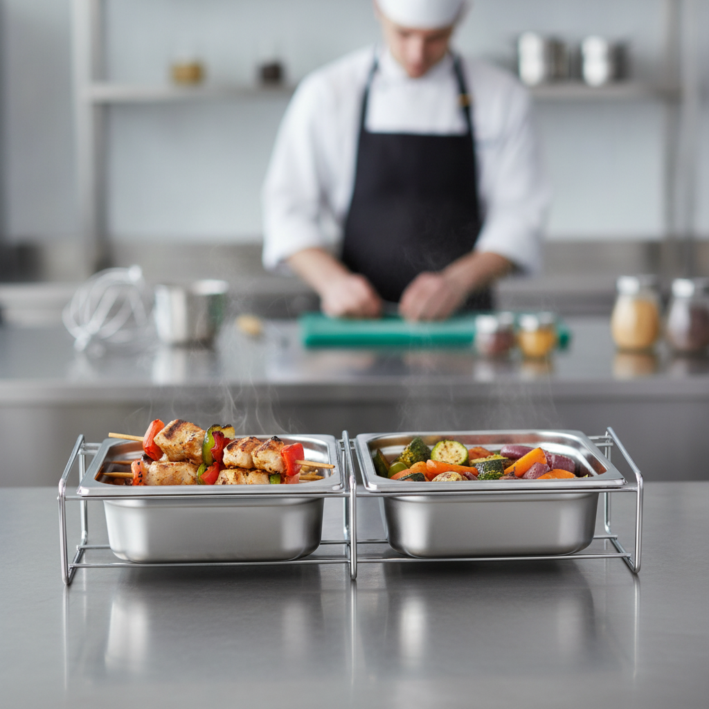 Stainless Steel Gastronorm Tray Stand for Food Storage