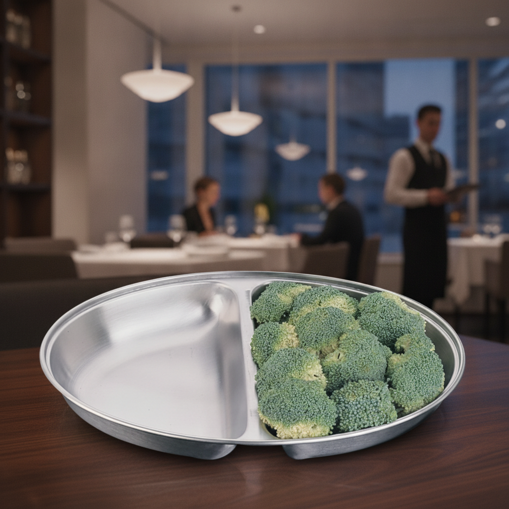 Stainless Steel Oval Vegetable Dish 254mm for Dining Settings