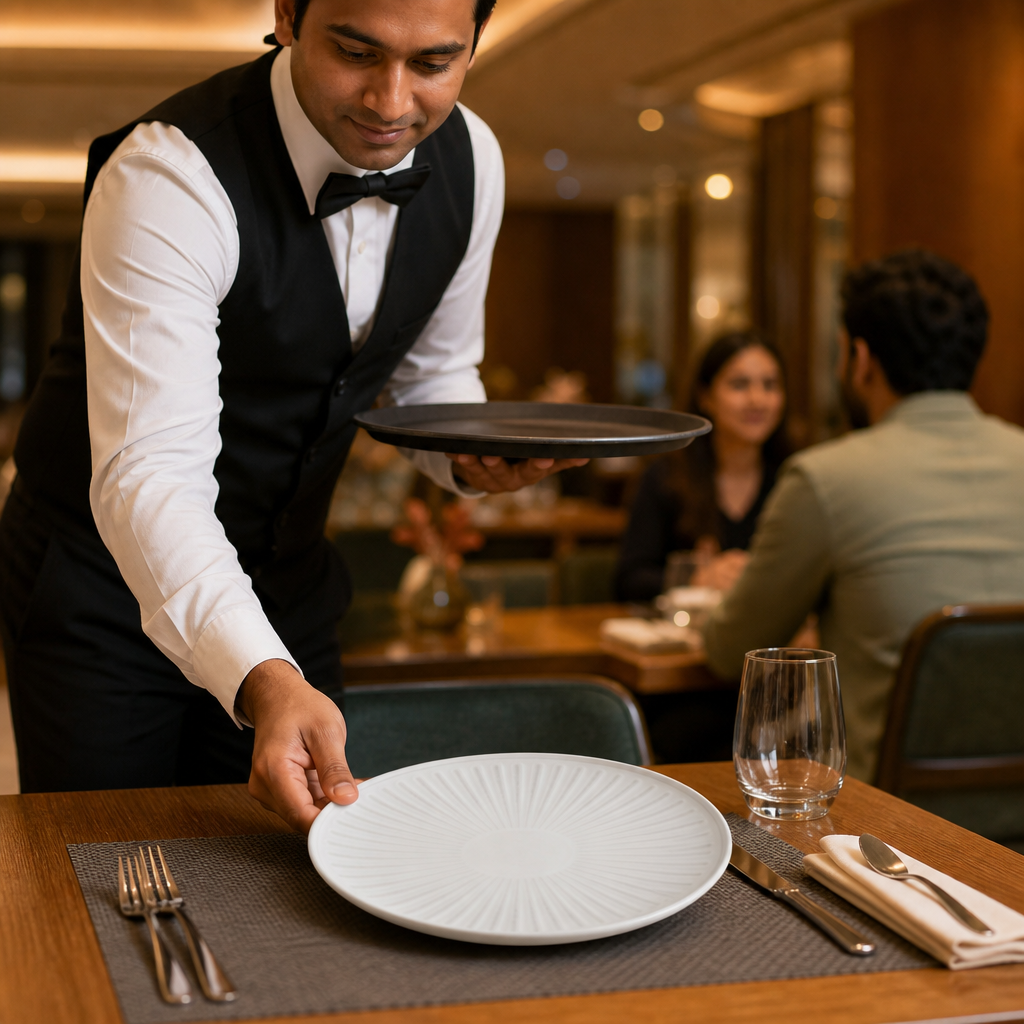 Coupe Plates 285mm Vitrified Ceramic for Dining (Pack of 12)