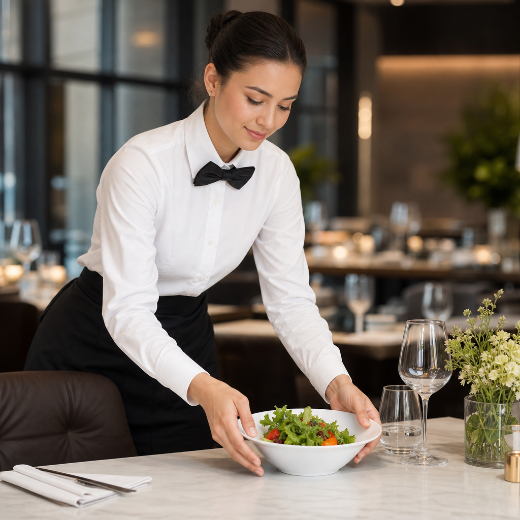 Small Salad Bowls 171mm Porcelain for Catering Use (Pack of 12)