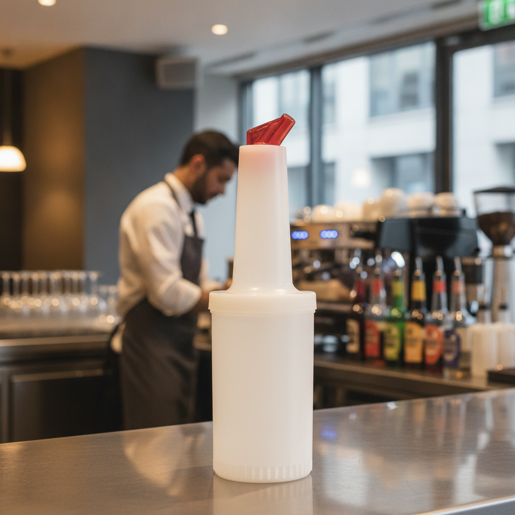 Plastic Juice Pour and Store 1L for Bars & Cafés