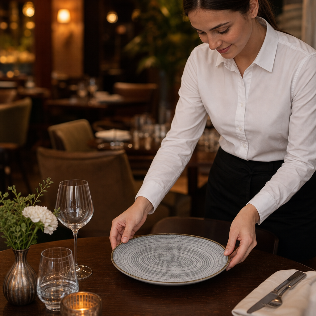 Oval Coupe Plates x 270 229mm Porcelain for Vintage Table Settings (Pack of 12)