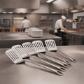 18/10 Stainless Steel Slotted Turner for Serving (Pack of 6)