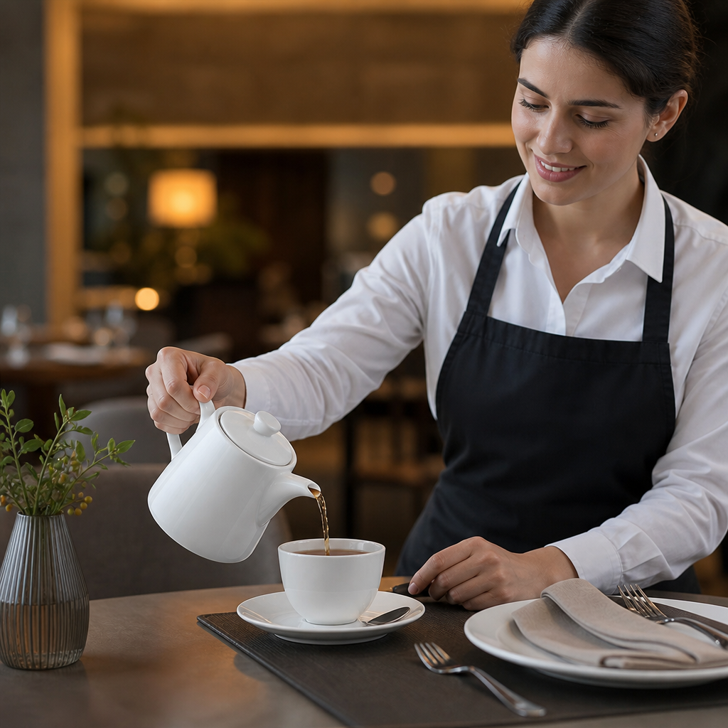 Porcelain Teapots 483ml for Restaurants & Cafés (Pack of 4)