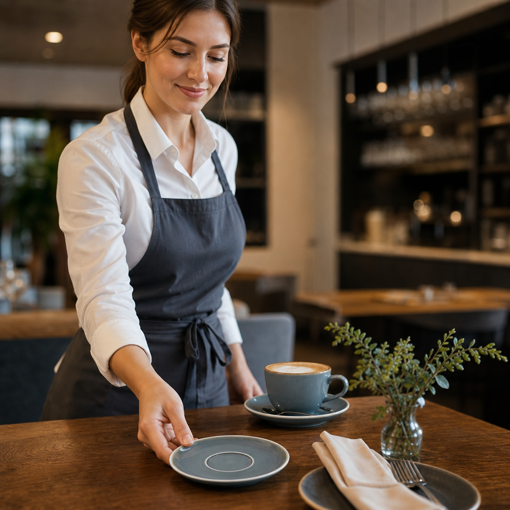 Cappuccino Saucers 140mm Porcelain for Modern Cafés (Pack of 6)