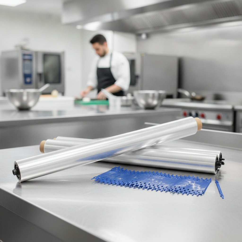 Heat-Proof Roasting Film 450mm x 50m for Food Storage (Pack of 3)