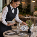 Coupe Plates 153mm Blue Vitrified Ceramic for Elegant Table Settings (Pack of 12)