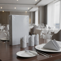 Paper Grey Airlaid Dinner Napkins 40x40cm for Formal Dining (Pack of 500)