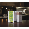 Plastic Double-Sided Cover A4 for Restaurants (Pack of 3)