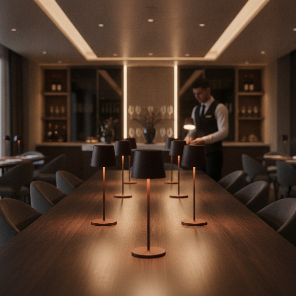 Aluminium Alloy Cordless LED Table Lamp 320mm for Indoor & Outdoor Use (Pack of 6)