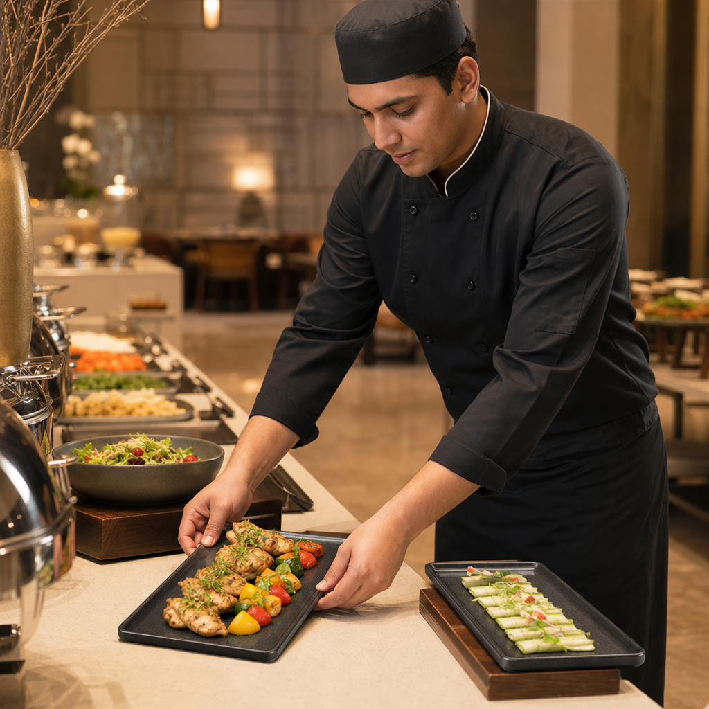 Rectangular Trays 145x300mm Melamine for Buffet Presentations (Pack of 6)