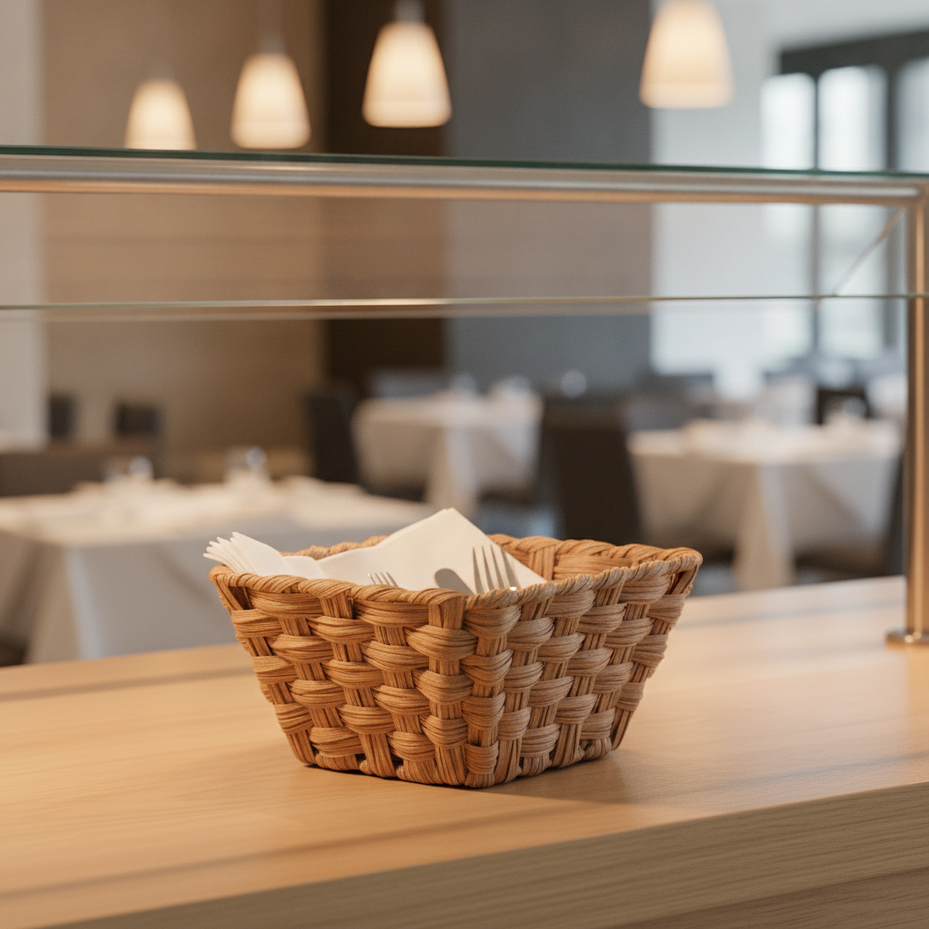 Polypropylene Brown Buffet Basket GN 1/6 for Catering Events