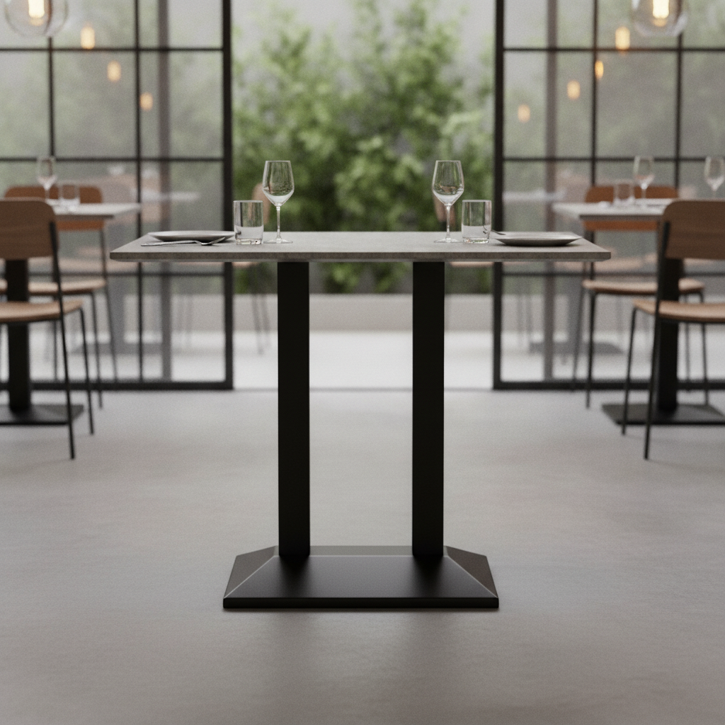 Concrete Rectangular Poseur Table 1200x700mm for Indoor & Outdoor Dining
