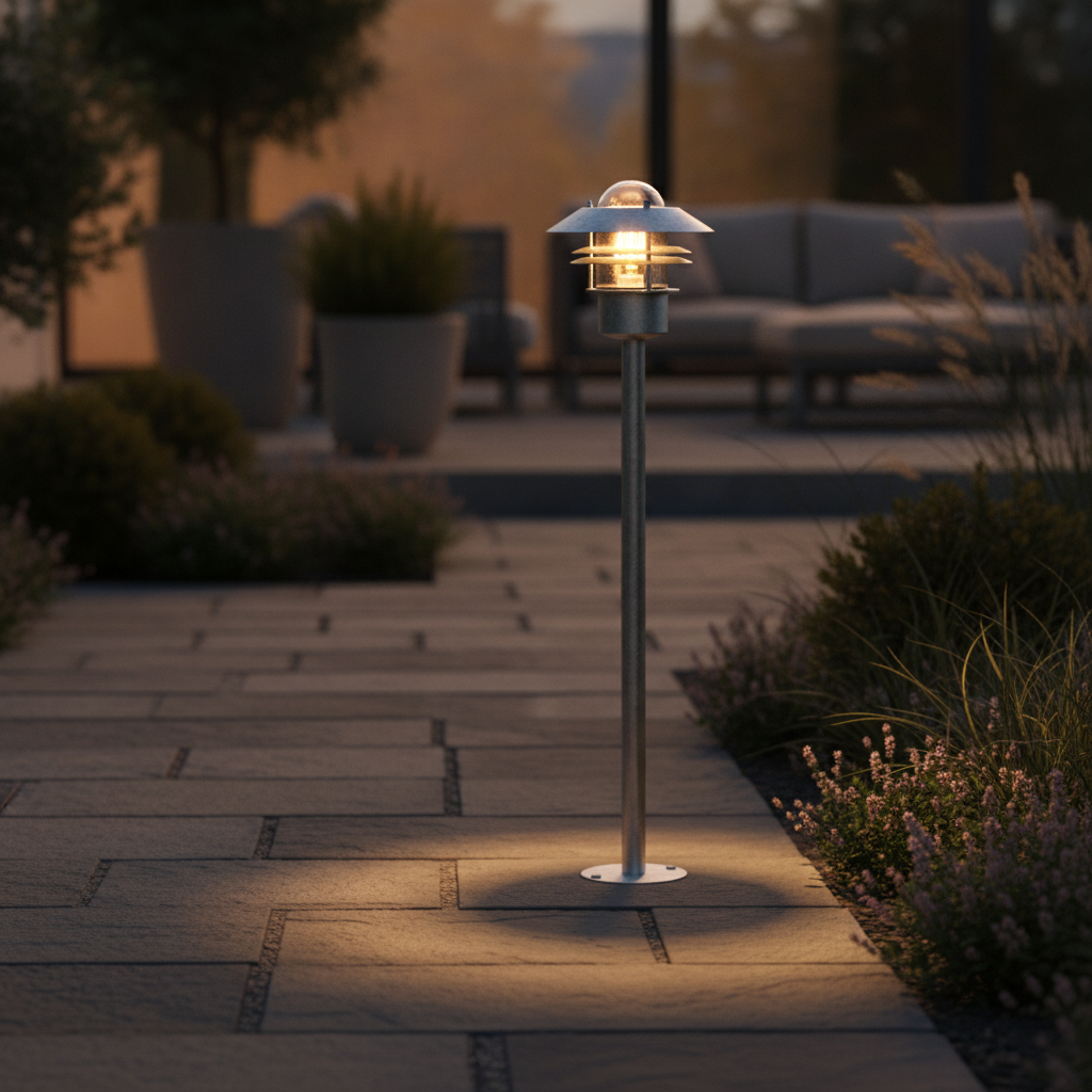 Steel Outdoor Garden Light 920mm for Pathways & Terraces