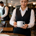 Alumina Vitrified Ceramic Stacking Cups 85ml for Professional Catering (Pack of 36)