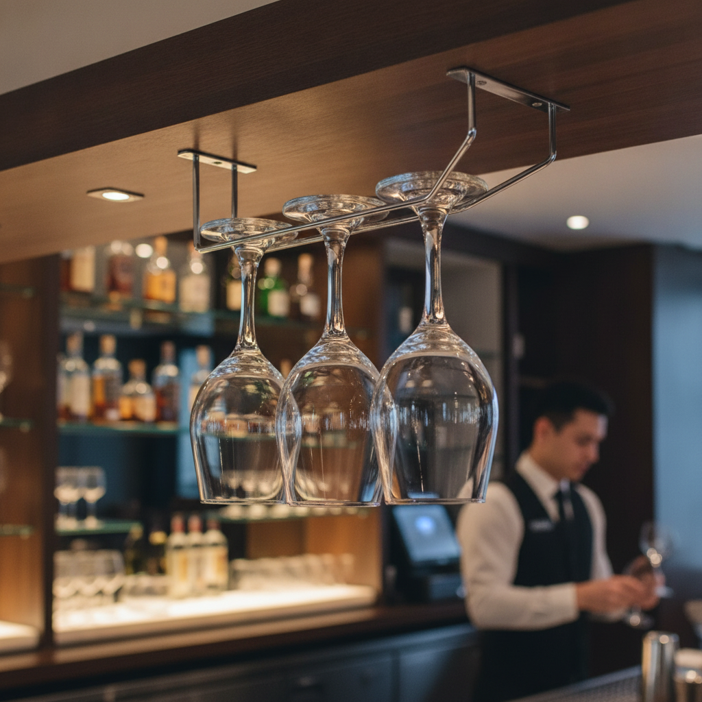 Wire Wine Glass Rack 254mm for Bars & Pubs