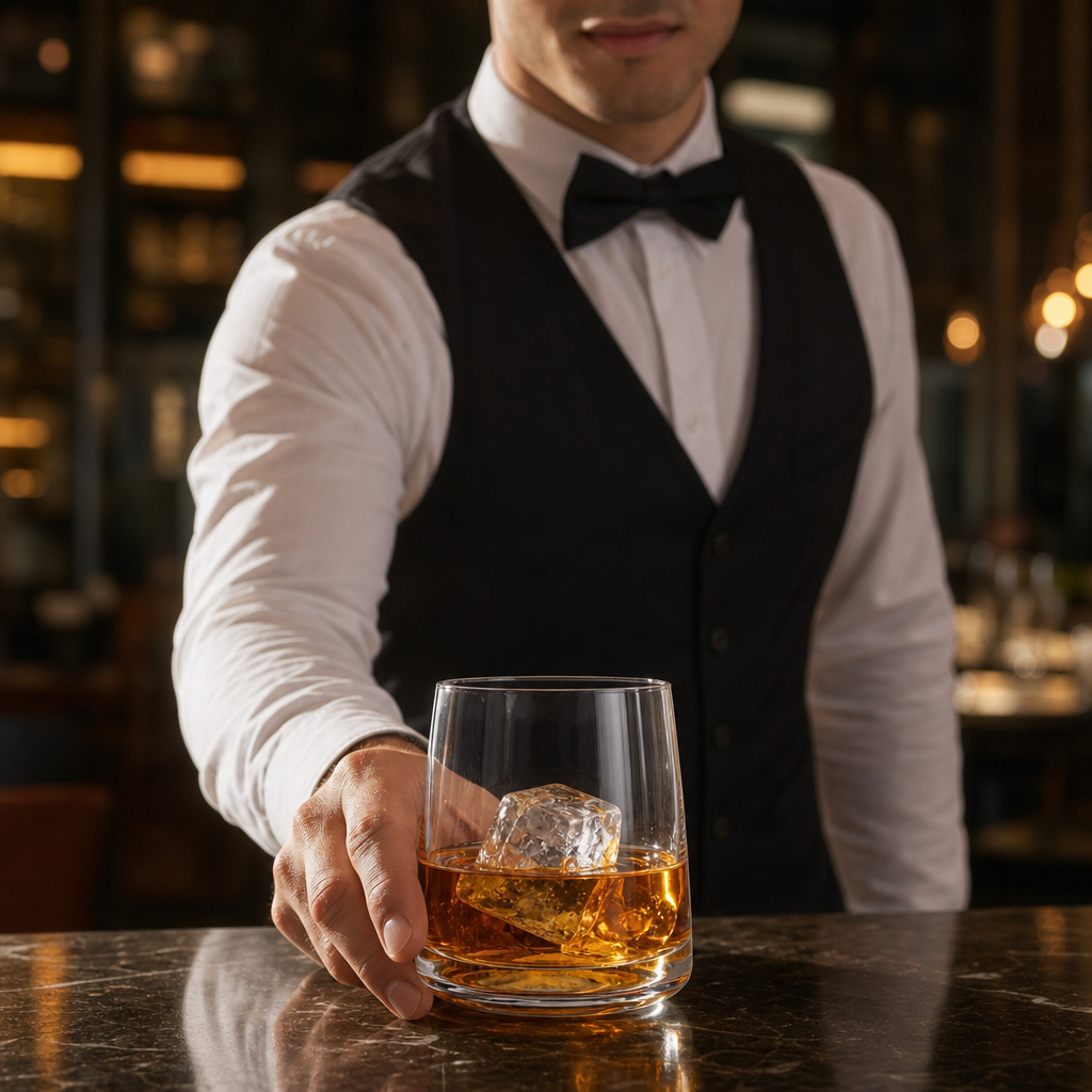 Crystal Glass Rocks Tumblers 285ml for Bars & Restaurants (Pack of 6)