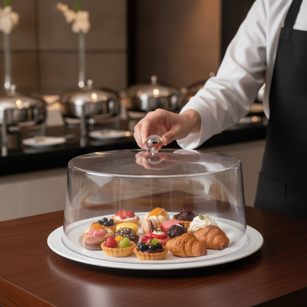 Polycarbonate Display Cover 308mm for Buffet Displays