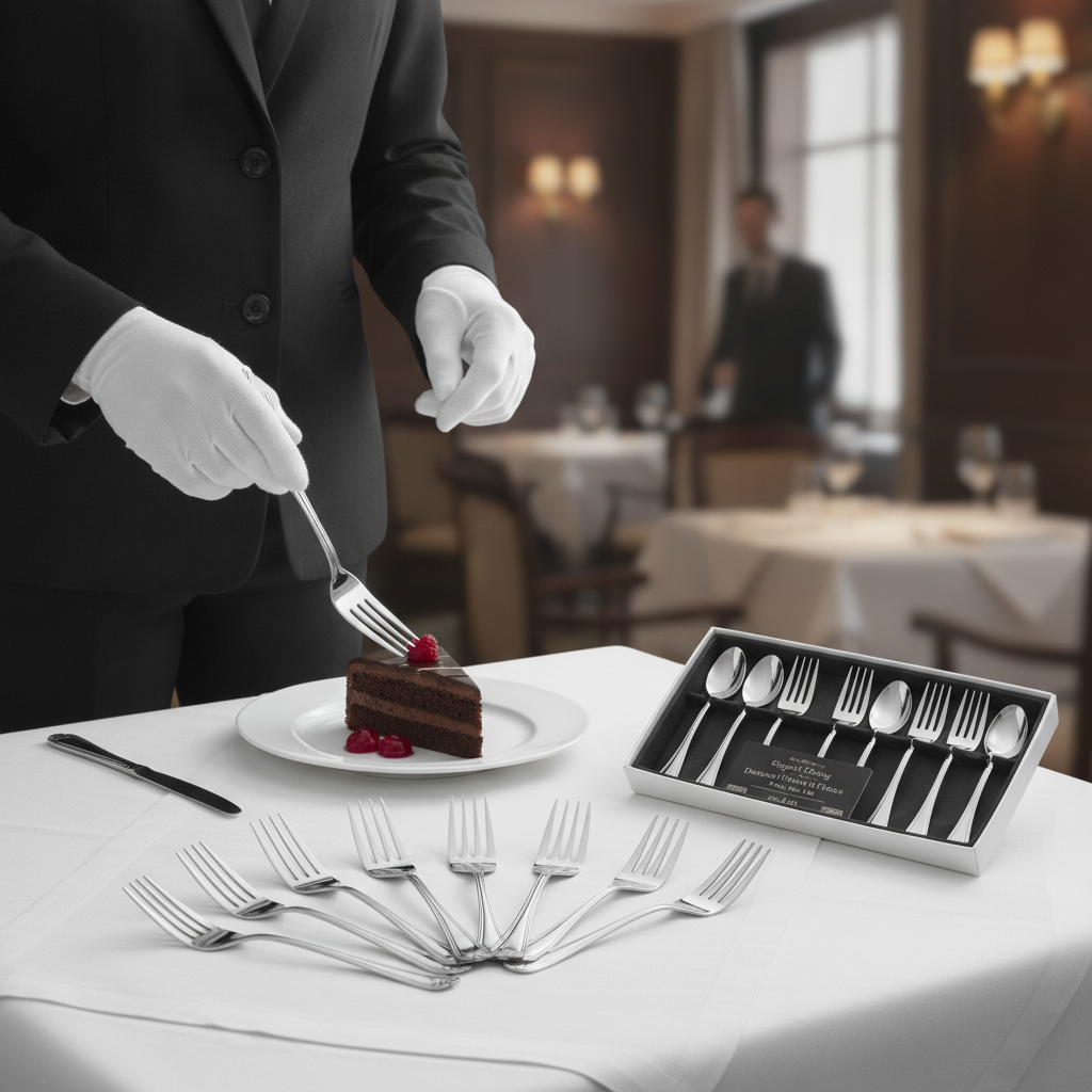 Stainless Steel Dessert Forks 175mm for Elegant Dining (Pack of 12)