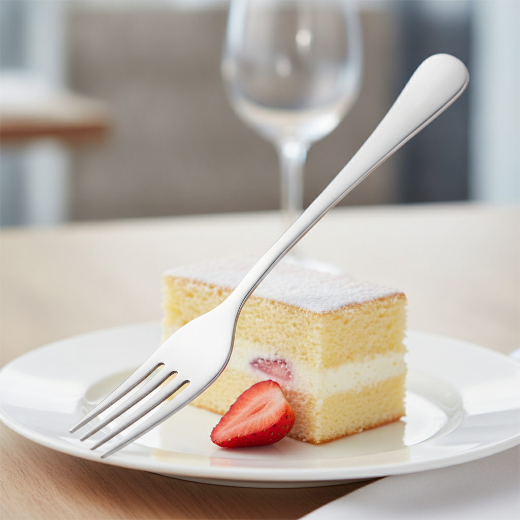 18/10 Stainless Steel Cake Fork for Delicate Pastries (Pack of 12)