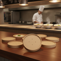 Paper Kraft Soup Cup Lids 450ml for Food-to-Go (Pack of 500)