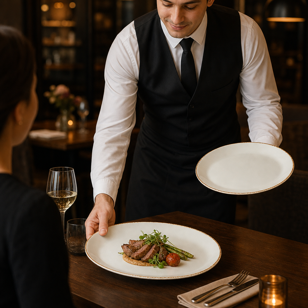 Oval Coupe Plates 280mm Brown Porcelain for Dining (Pack of 12)