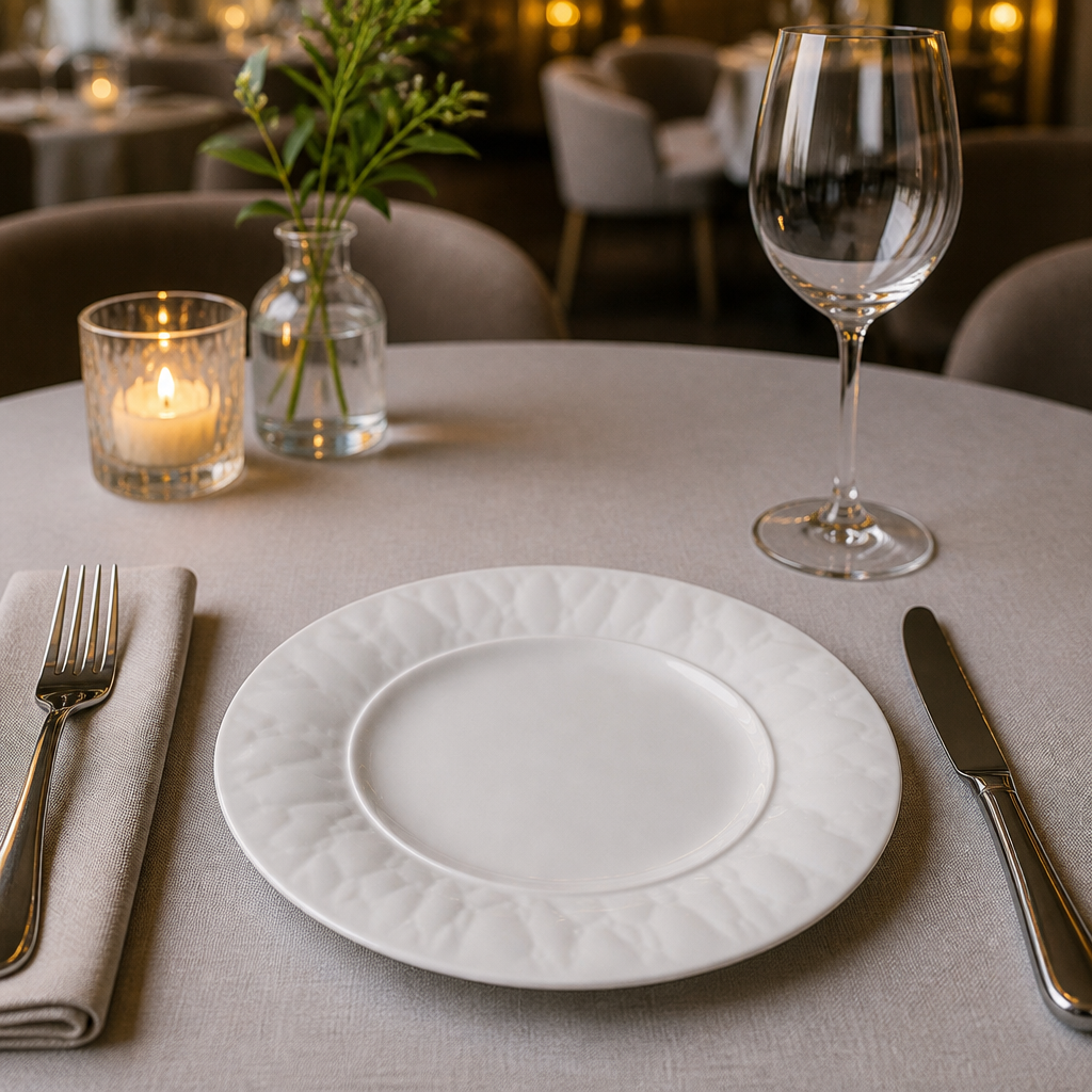 Plates 203mm Porcelain for Elegant Dining (Pack of 36)