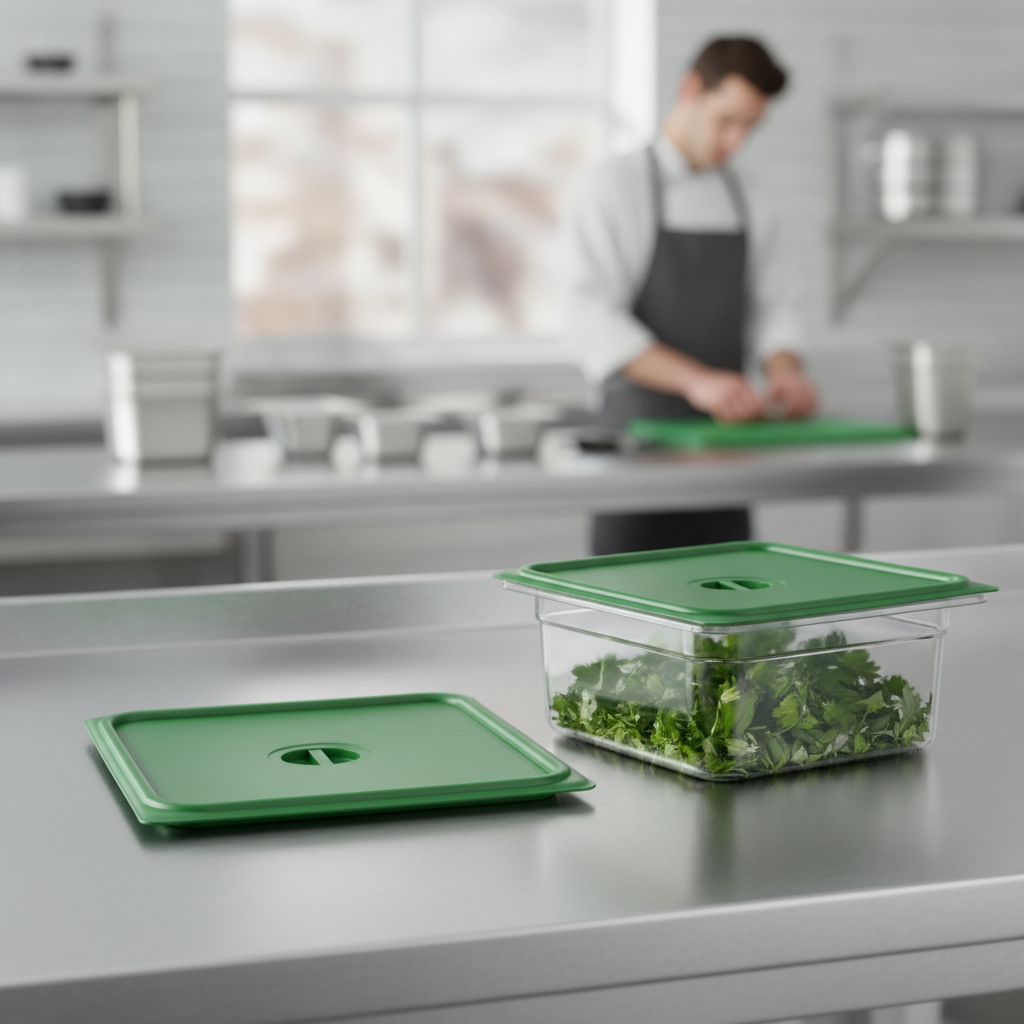 Polypropylene Green Seal Lid for 1/2 GN Containers