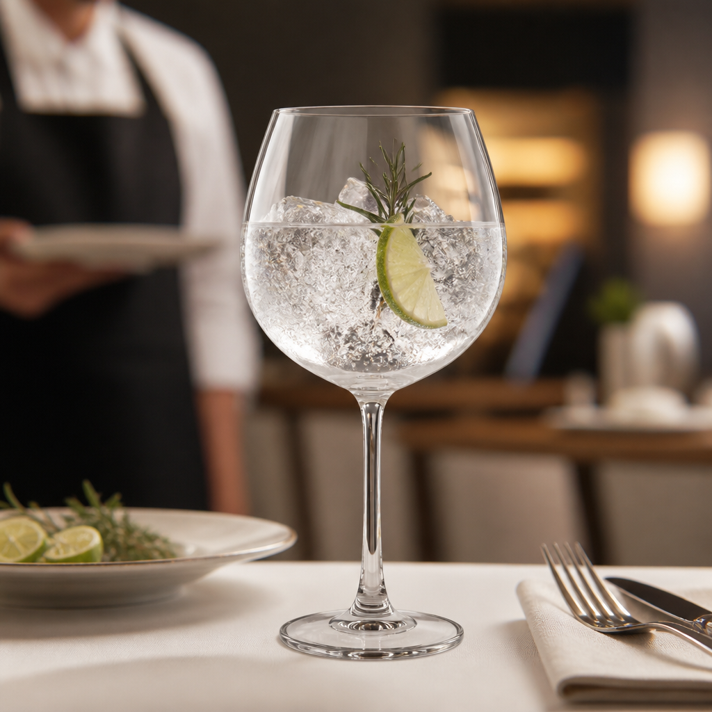 Crystal Gin Glasses 645ml for Bars & Pubs (Pack of 6)