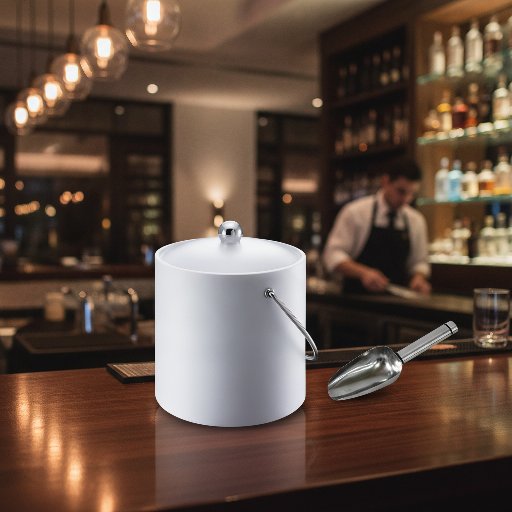 ABS Plastic Insulated Ice Bucket 3L for Bar Service