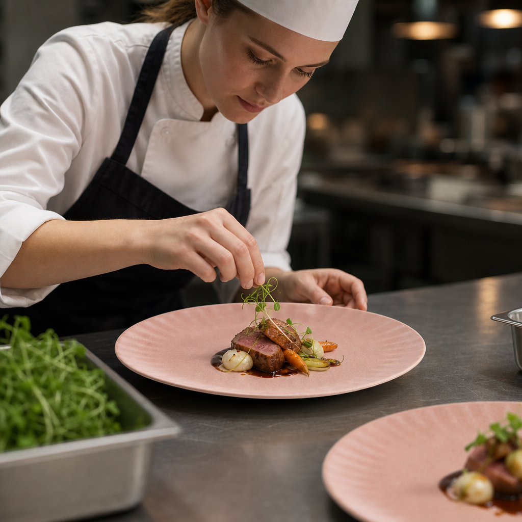 Plates 280mm Porcelain for Creative Chefs (Pack of 6)