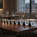 Stainless Steel Table Numbers 11-20 for Restaurants (Pack of 10)