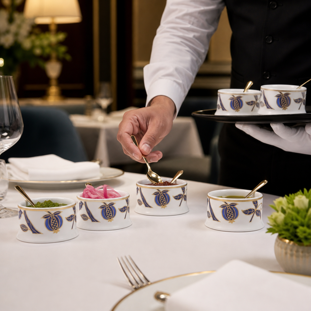 Condiment Pots 50ml Bone China for Upscale Dining (Pack of 24)