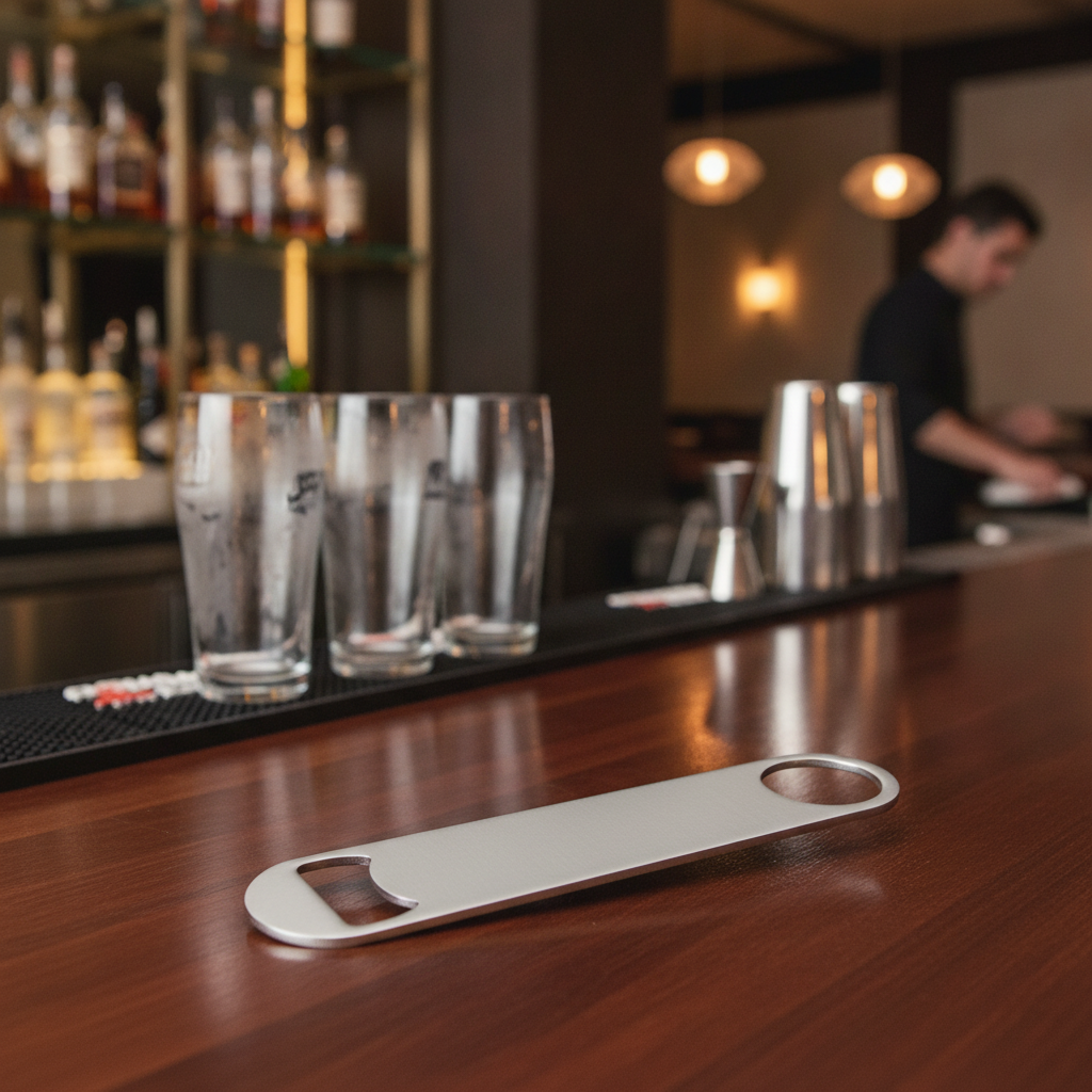 Stainless Steel Bottle Opener for Efficient Bar Service