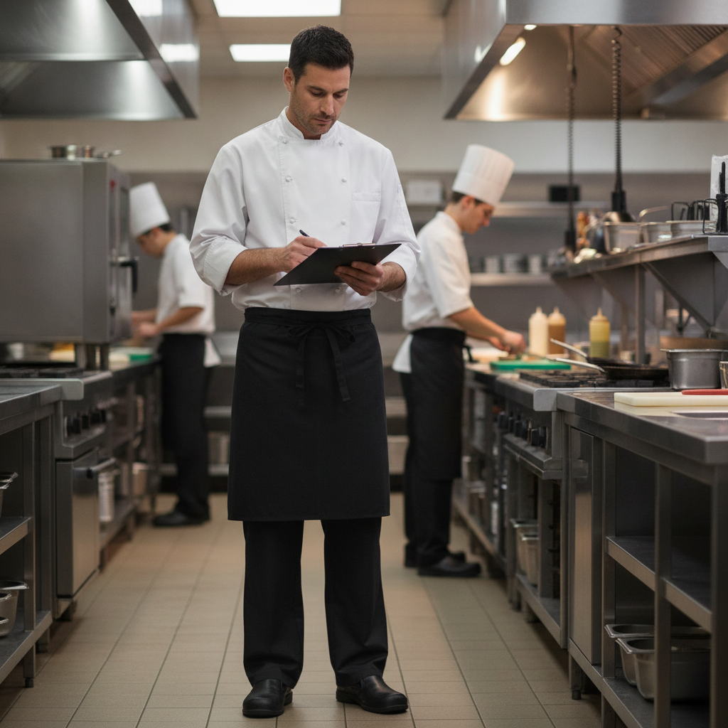 Polycotton Charcoal Chef Trousers for Commercial Use