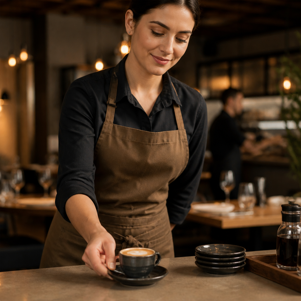 Espresso Saucers Iron Black Porcelain for Coffee Shops (Pack of 12)