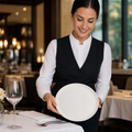 Round Trays 190mm Fine China for Upscale Dining (Pack of 12)