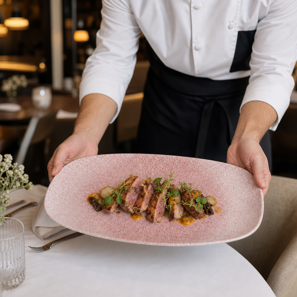 Oblong Plate Porcelain for Catering & Hospitality
